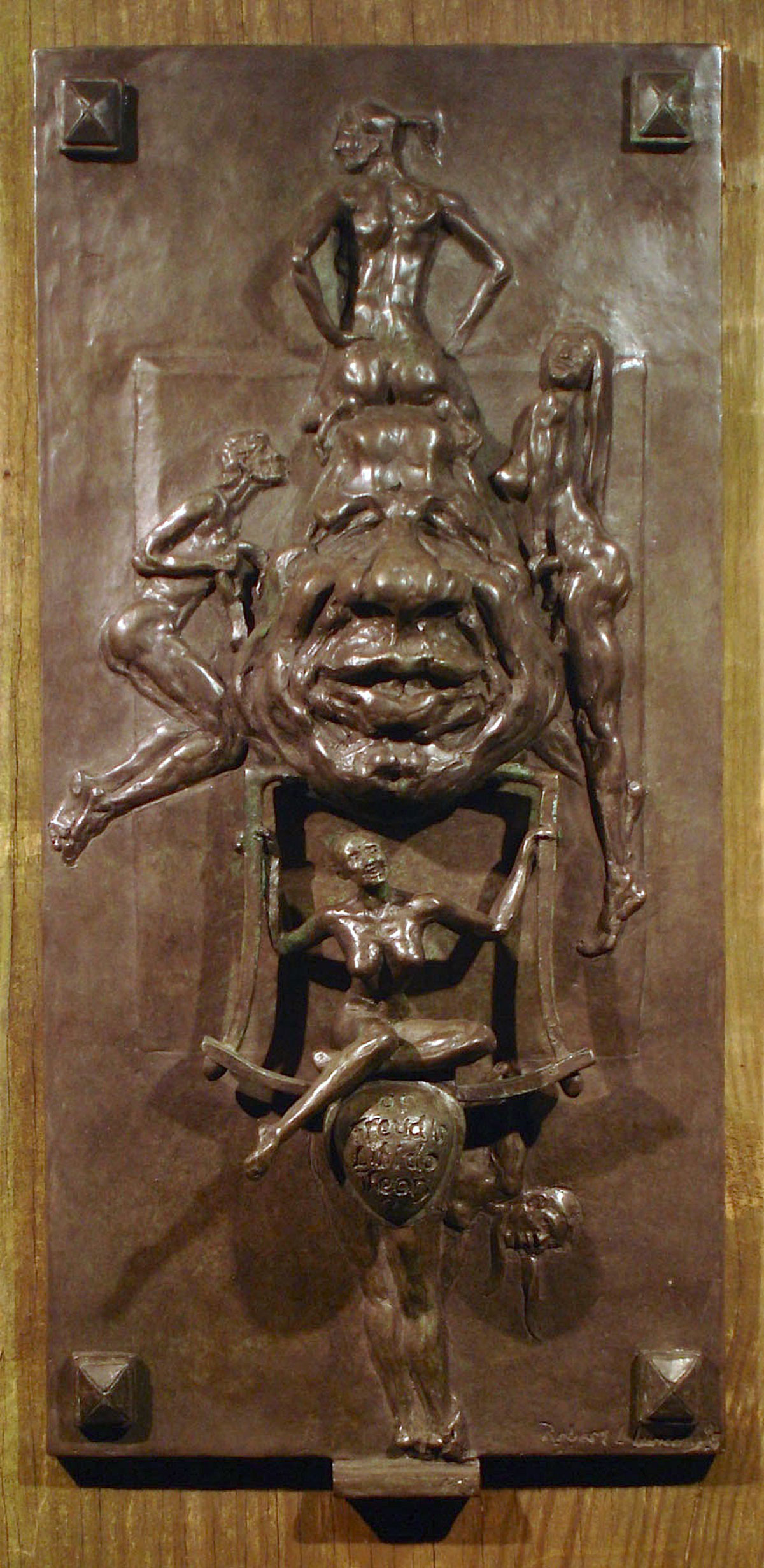 WHAT OF FREUDS LIBIDO THEORY? Bronze High relief (door knocker)